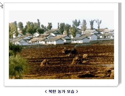 북한 농가 모습