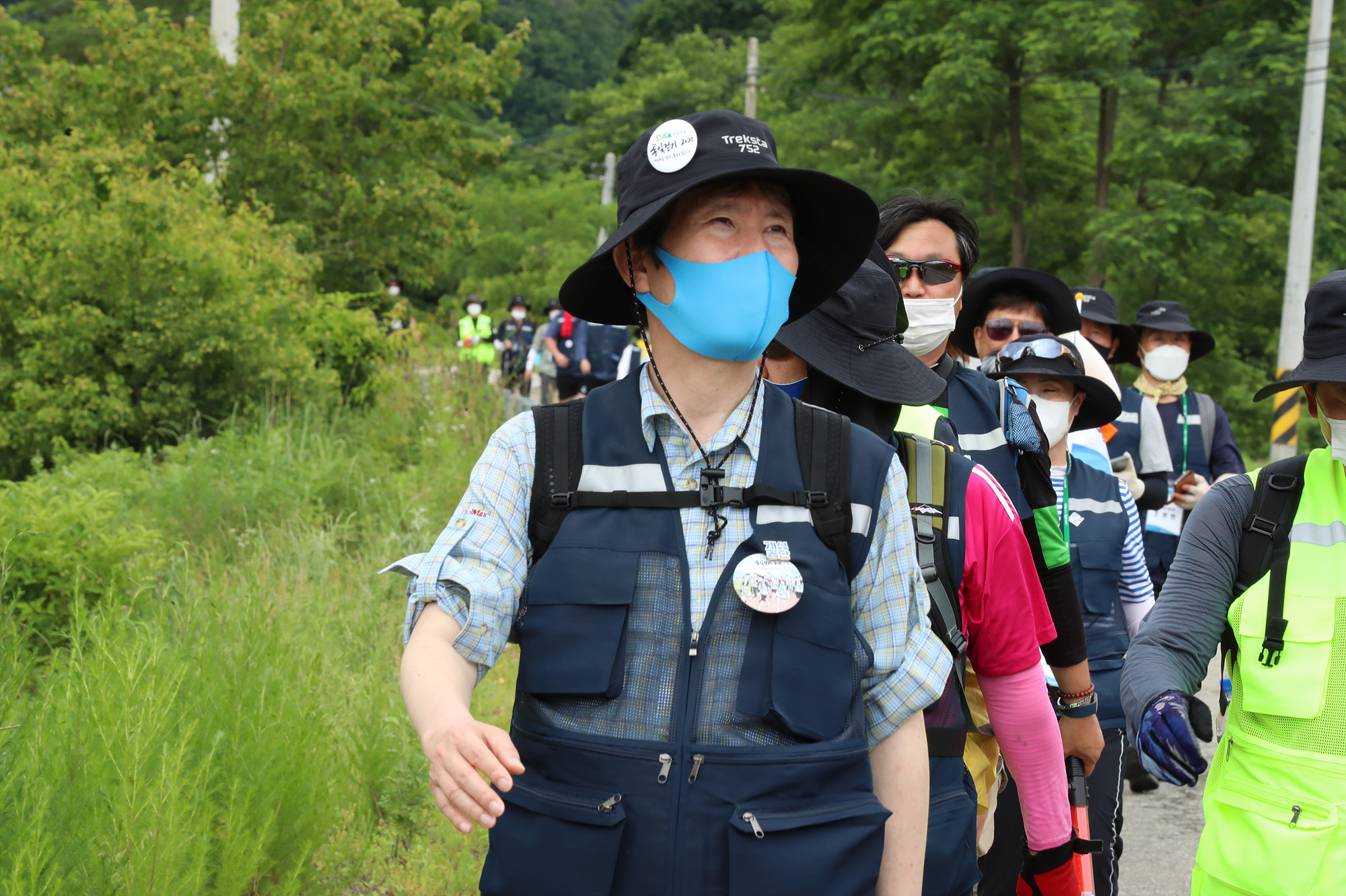 이인영 장관, DMZ 평화의길 통일걷기 2021 6월 동서횡단 행사 참석02